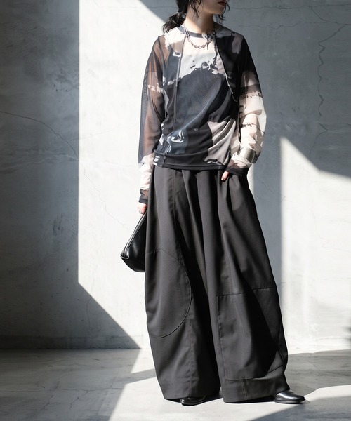 antiqua(アンティカ)の「シアーメッシュ アート柄 トップス(その他トップス・レディース・マルチ・ONESIZE)」の8枚目の写真