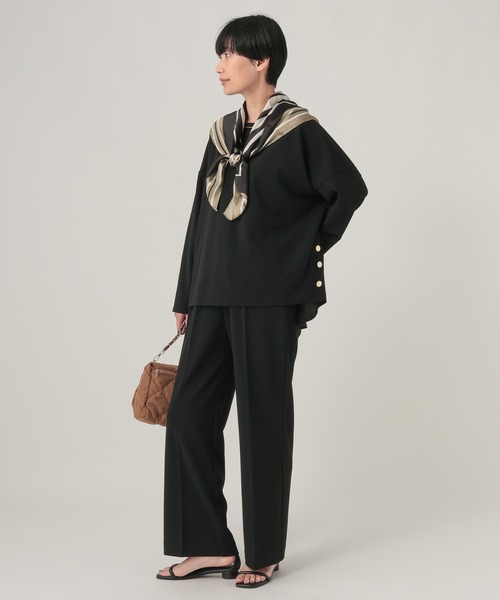 Elura（エルーラ）の「サマ見えリラクシーボートプルオーバー/1052451（Tシャツ/カットソー・レディース・オフホワイト/ベージュ/ブラック/グレイッシュベージュ/カーキ・FREE）」の10枚目の写真