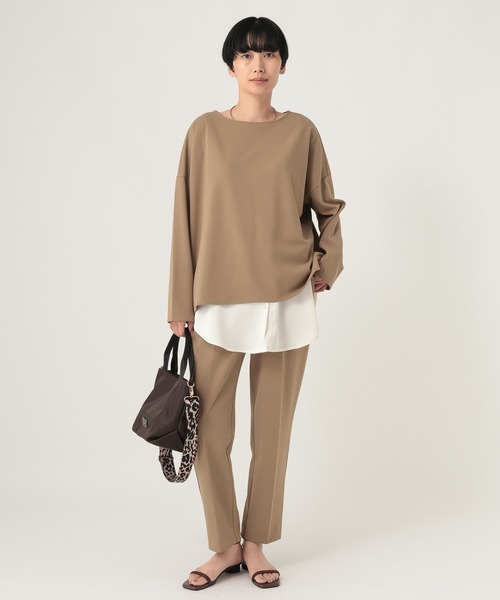 Elura（エルーラ）の「サマ見えリラクシーボートプルオーバー/1052451（Tシャツ/カットソー・レディース・オフホワイト/ベージュ/ブラック/グレイッシュベージュ/カーキ・FREE）」の16枚目の写真