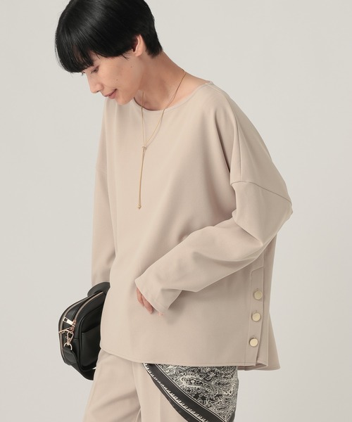 Elura（エルーラ）の「サマ見えリラクシーボートプルオーバー/1052451（Tシャツ/カットソー・レディース・オフホワイト/ベージュ/ブラック/グレイッシュベージュ/カーキ・FREE）」の15枚目の写真