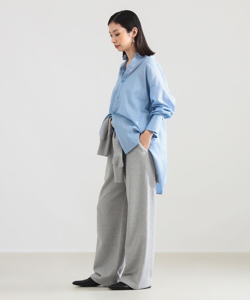 Demi-Luxe BEAMS（デミルクス ビームス）の「AK+1 / コットンボイル ストライプ シャツ（シャツ/ブラウス・レディース・ピンク/サックスブルー・ONE SIZE）」の10枚目の写真