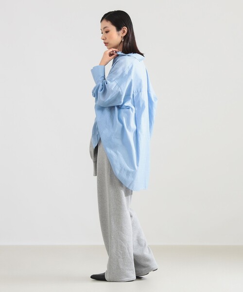 Demi-Luxe BEAMS（デミルクス ビームス）の「AK+1 / コットンボイル ストライプ シャツ（シャツ/ブラウス・レディース・ピンク/サックスブルー・ONE SIZE）」の11枚目の写真