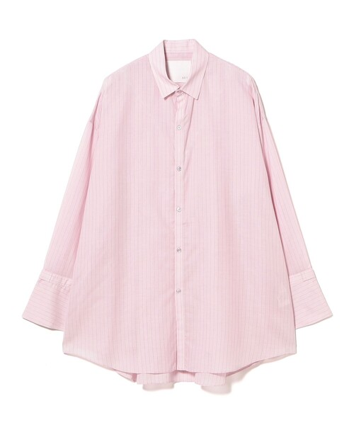 Demi-Luxe BEAMS（デミルクス ビームス）の「AK+1 / コットンボイル ストライプ シャツ（シャツ/ブラウス・レディース・ピンク/サックスブルー・ONE SIZE）」の20枚目の写真
