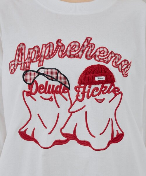 Another Branch olive des olive(アナザーブランチオリーブデオリーブ)の「オバケブラザーズBIGTee(Tシャツ/カットソー・レディース・オフホワイト/スミクロ/ピンク/アイボリー・FREE)」の14枚目の写真