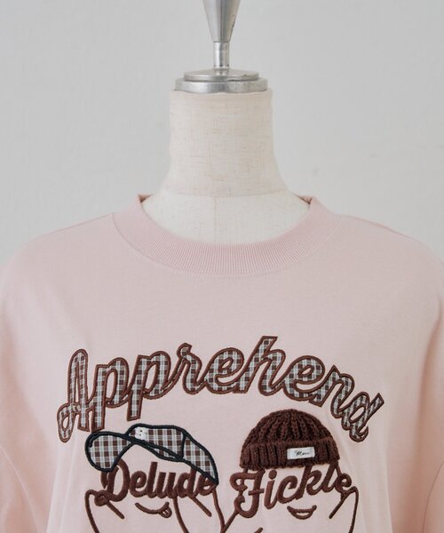 Another Branch olive des olive(アナザーブランチオリーブデオリーブ)の「オバケブラザーズBIGTee(Tシャツ/カットソー・レディース・オフホワイト/スミクロ/ピンク/アイボリー・FREE)」の7枚目の写真