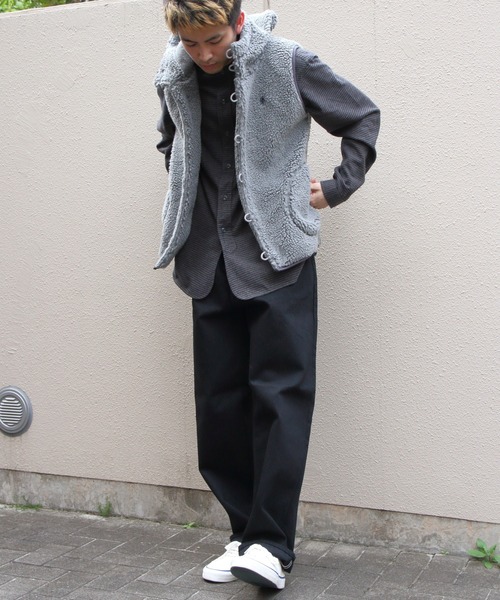 GYMPHLEX(ジムフレックス)の「Gymphlex/ジムフレックス ボアフーデッドベスト BOA HOODED VEST J-1069 BOA(ベスト・レディース・ライトベージュ/ヘザーグレー/ネイビー・L/16/M)」の17枚目の写真