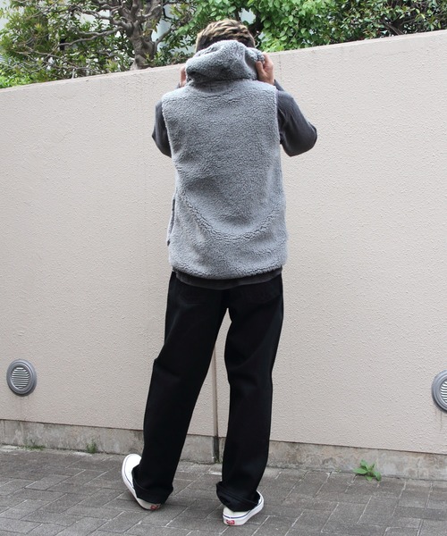 GYMPHLEX(ジムフレックス)の「Gymphlex/ジムフレックス ボアフーデッドベスト BOA HOODED VEST J-1069 BOA(ベスト・レディース・ライトベージュ/ヘザーグレー/ネイビー・L/16/M)」の20枚目の写真
