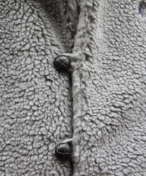 GYMPHLEX(ジムフレックス)の「Gymphlex/ジムフレックス ボアフーデッドベスト BOA HOODED VEST J-1069 BOA(ベスト・レディース・ライトベージュ/ヘザーグレー/ネイビー・L/16/M)」の13枚目の写真