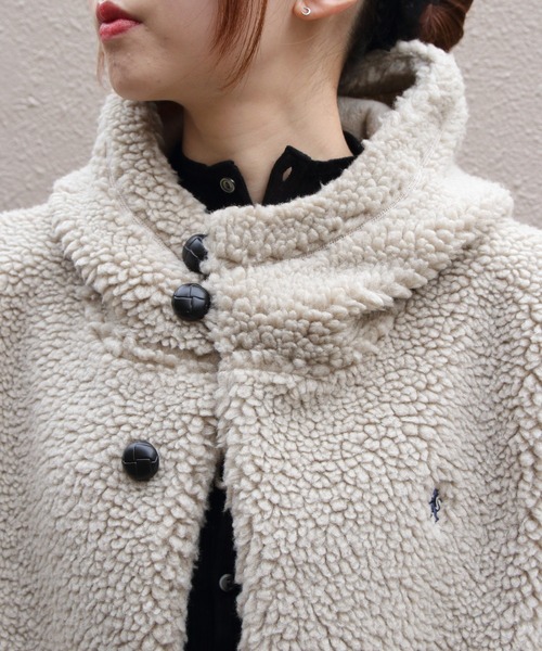 GYMPHLEX(ジムフレックス)の「Gymphlex/ジムフレックス ボアフーデッドベスト BOA HOODED VEST J-1069 BOA(ベスト・レディース・ライトベージュ/ヘザーグレー/ネイビー・L/16/M)」の21枚目の写真