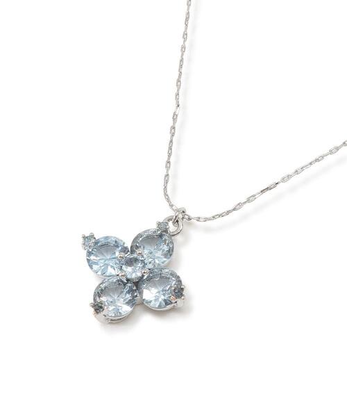 JILL by JILL STUART(ジルバイジルスチュアート)の「【再入荷】Cubic 大粒クローバーネックレス(ネックレス・レディース・ブルー/シルバー・FREE)」の21枚目の写真