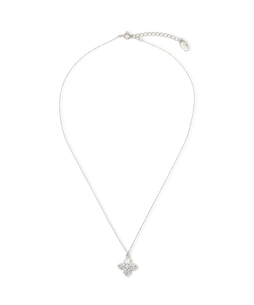 JILL by JILL STUART(ジルバイジルスチュアート)の「【再入荷】Cubic 大粒クローバーネックレス(ネックレス・レディース・ブルー/シルバー・FREE)」の4枚目の写真