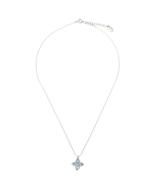 JILL by JILL STUART(ジルバイジルスチュアート)の「【再入荷】Cubic 大粒クローバーネックレス(ネックレス・レディース・ブルー/シルバー・FREE)」の6枚目の写真
