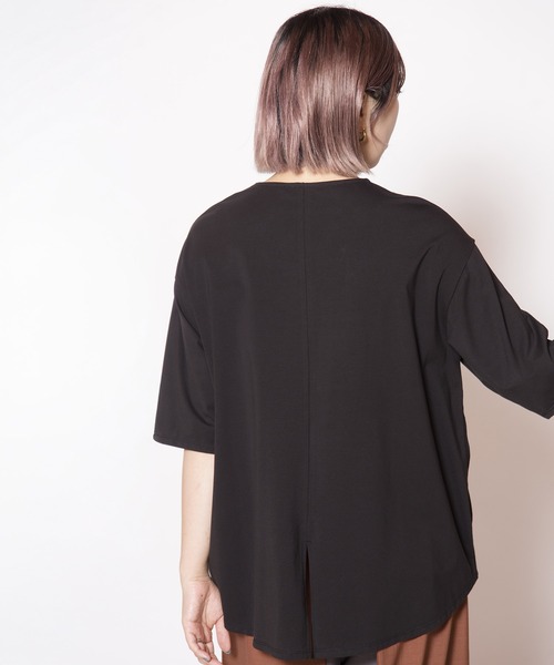 OSMOSIS(オズモーシス)の「ビスチェレイヤードTシャツ(Tシャツ/カットソー・レディース・ブラック/サックスブルー/ホワイト・ONE SIZE)」の12枚目の写真