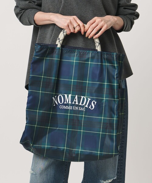 NOMADIS（ノマディス）の「＜NOMADIS＞SAC2/16 トートバッグ（トートバッグ・レディース・ブラック/ケリーグリーン・FREE）」の2枚目の写真