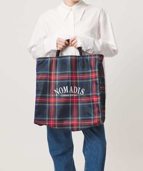 NOMADIS（ノマディス）の「＜NOMADIS＞SAC2/16 トートバッグ（トートバッグ・レディース・ブラック/ケリーグリーン・FREE）」の4枚目の写真
