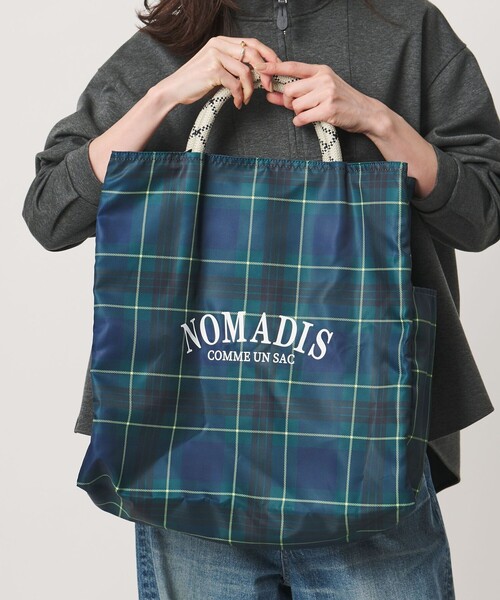 NOMADIS（ノマディス）の「＜NOMADIS＞SAC2/16 トートバッグ（トートバッグ・レディース・ブラック/ケリーグリーン・FREE）」の5枚目の写真