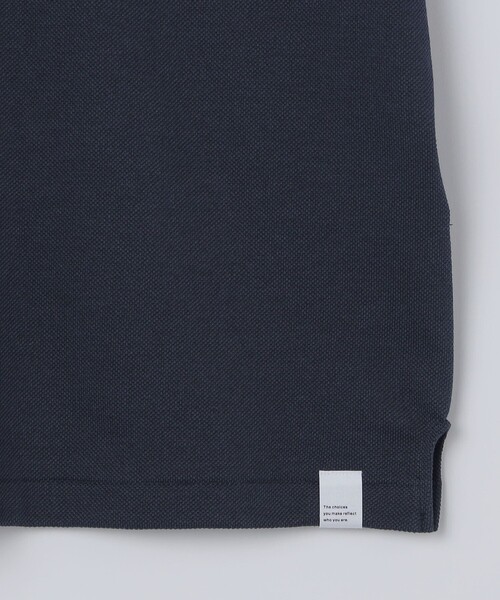 SHIPS(シップス)の「THYARD: COOLMAX(R) チューブラー ポロシャツ(Tシャツ/カットソー・メンズ・ネイビー/ブラック/ホワイト・3/2/1)」の9枚目の写真