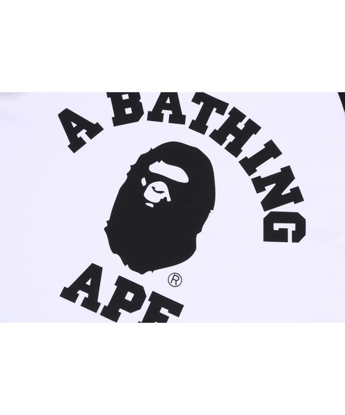 A BATHING APE(アベイシングエイプ)の「COLLEGE RAGLAN SHRUNK FIT TEE(Tシャツ/カットソー・メンズ・レッド/グレー/ブラック・XX-LARGE/SMALL/LARGE/MEDIUM/X-LARGE)」の4枚目の写真