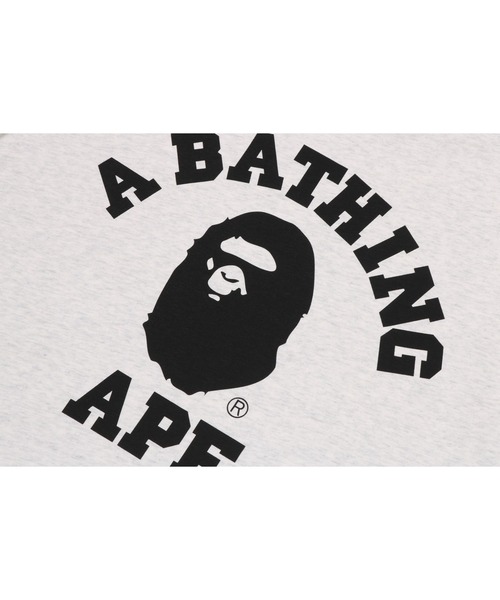A BATHING APE(アベイシングエイプ)の「COLLEGE RAGLAN SHRUNK FIT TEE(Tシャツ/カットソー・メンズ・レッド/グレー/ブラック・XX-LARGE/SMALL/LARGE/MEDIUM/X-LARGE)」の5枚目の写真