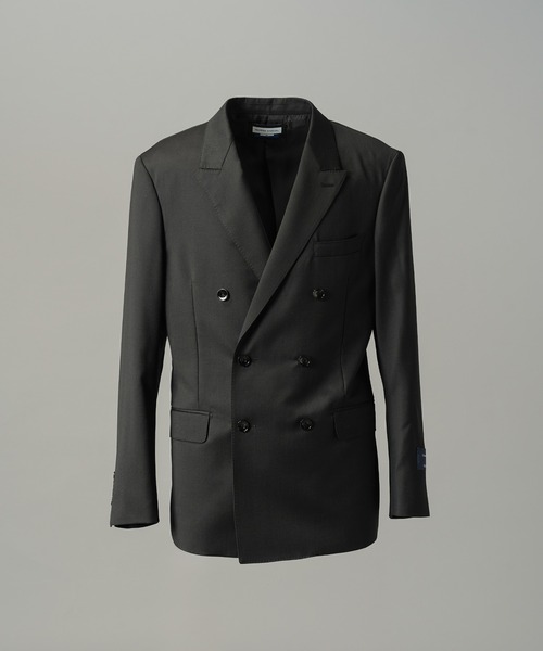 MAISON SPECIAL(メゾンスペシャル)の「《UNISEX》【Ermenegildo Zegna Fabric】Dress-Fit Double-breasted Tailored Jacket/【エルメネジルド・ゼニア ファブリック】ドレスフィットダブルテーラドジャケット【MAISON SPECIAL/メゾンスペシャル】■セットアップ対応■(テーラードジャケット・メンズ・ブラック・2/1/0)」の6枚目の写真