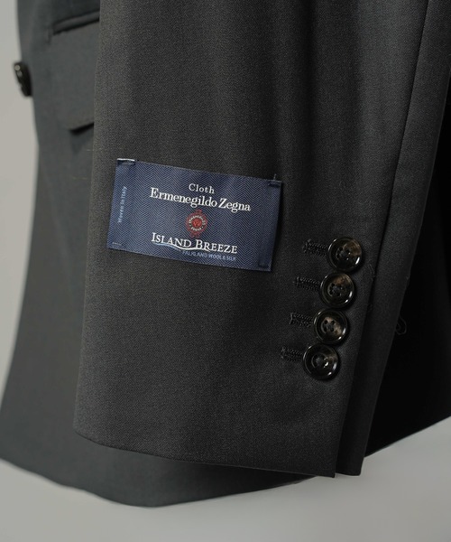 MAISON SPECIAL(メゾンスペシャル)の「《UNISEX》【Ermenegildo Zegna Fabric】Dress-Fit Double-breasted Tailored Jacket/【エルメネジルド・ゼニア ファブリック】ドレスフィットダブルテーラドジャケット【MAISON SPECIAL/メゾンスペシャル】■セットアップ対応■(テーラードジャケット・メンズ・ブラック・2/1/0)」の13枚目の写真