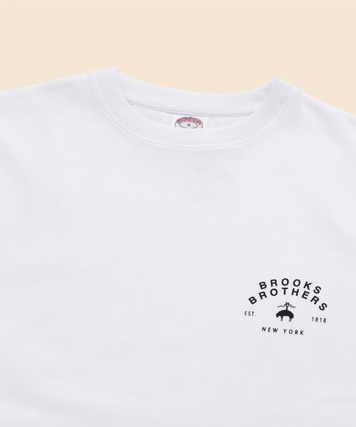 BROOKS BROTHERS(ブルックスブラザーズ)の「USAコットンジャージー ヘビーウェイト グラフィックロゴ Tシャツ(Tシャツ/カットソー・メンズ・モスグリーン/ホワイト/ネイビー/グレー・MEDIUM/SMALL/X-LARGE/LARGE)」の17枚目の写真