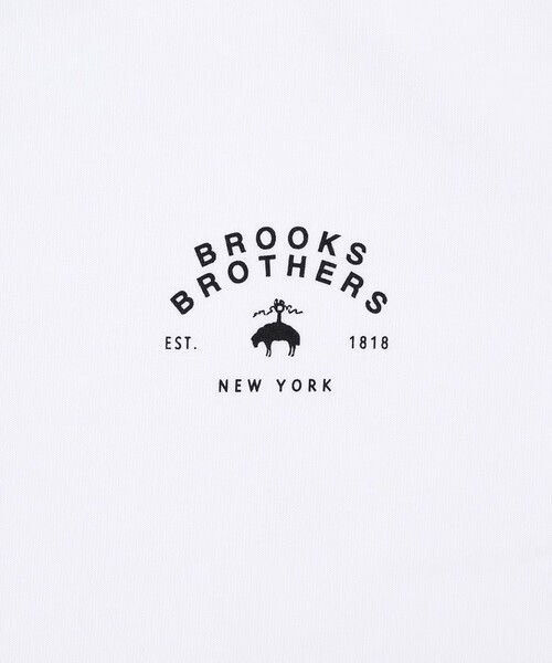 BROOKS BROTHERS(ブルックスブラザーズ)の「USAコットンジャージー ヘビーウェイト グラフィックロゴ Tシャツ(Tシャツ/カットソー・メンズ・モスグリーン/ホワイト/ネイビー/グレー・MEDIUM/SMALL/X-LARGE/LARGE)」の18枚目の写真
