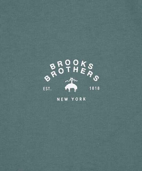 BROOKS BROTHERS(ブルックスブラザーズ)の「USAコットンジャージー ヘビーウェイト グラフィックロゴ Tシャツ(Tシャツ/カットソー・メンズ・モスグリーン/ホワイト/ネイビー/グレー・MEDIUM/SMALL/X-LARGE/LARGE)」の10枚目の写真
