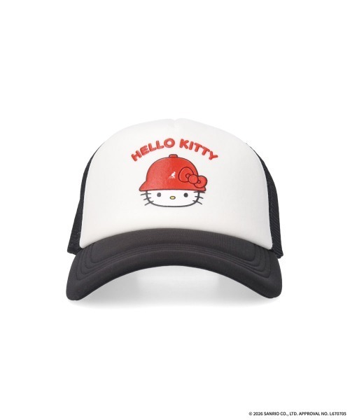 KANGOL(カンゴール)の「KANGOL HELLO KITTY TRUCKER MESH CAP / カンゴール(キャップ・レディース・ブラック/ピンク・LARGE/MEDIUM)」の5枚目の写真