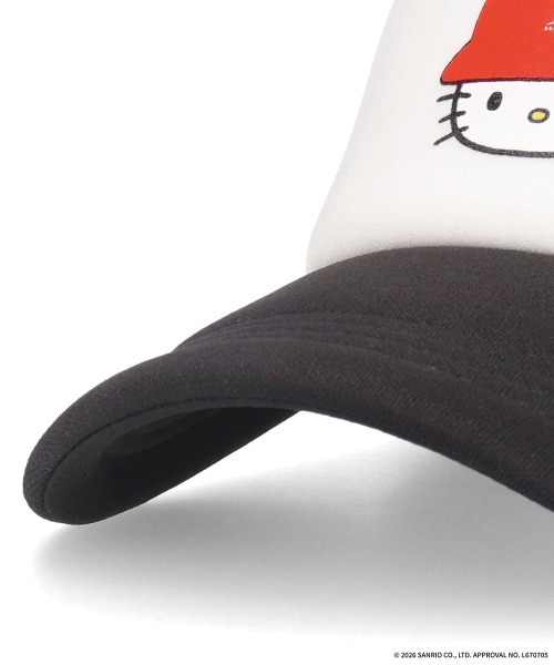 KANGOL(カンゴール)の「KANGOL HELLO KITTY TRUCKER MESH CAP / カンゴール(キャップ・レディース・ブラック/ピンク・LARGE/MEDIUM)」の9枚目の写真