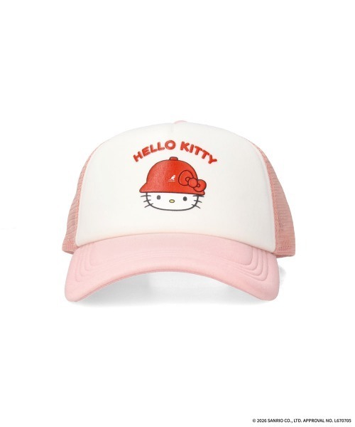 KANGOL(カンゴール)の「KANGOL HELLO KITTY TRUCKER MESH CAP / カンゴール(キャップ・レディース・ブラック/ピンク・LARGE/MEDIUM)」の14枚目の写真