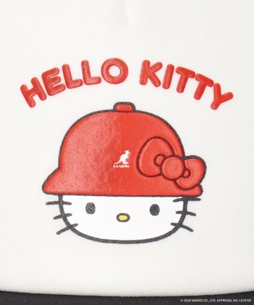 KANGOL(カンゴール)の「KANGOL HELLO KITTY TRUCKER MESH CAP / カンゴール(キャップ・レディース・ブラック/ピンク・LARGE/MEDIUM)」の10枚目の写真