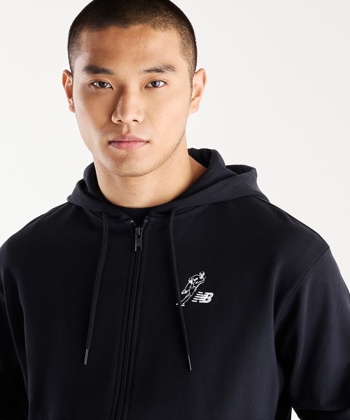 NEW BALANCE(ニューバランス)の「大谷翔平オールウェイズオンロゴスウェットフルジップ(パーカー・メンズ・ヘザーグレー/グレイッシュブルー/ブラック・LARGE/SMALL/XXX-LARGE/XX-LARGE)」の16枚目の写真