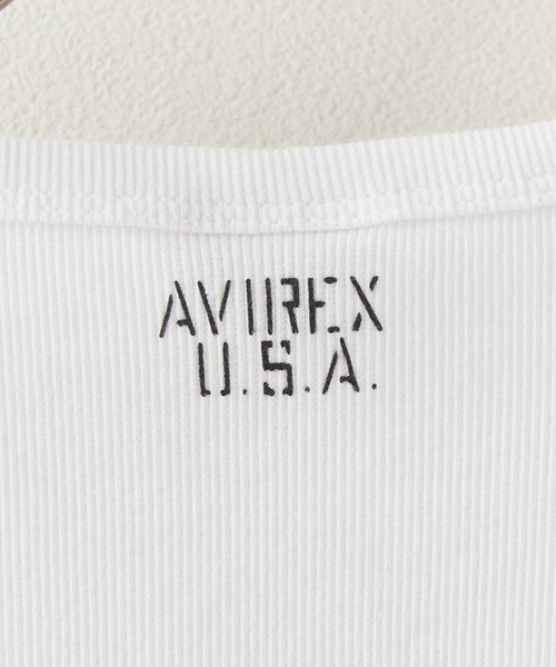 AVIREX(アヴィレックス)の「AVIREX/アビレックス DAILY S/S RIB CREW NECK TEE クルーネック Tシャツ(Tシャツ/カットソー・メンズ・ホワイト/ブラック・M/S/L)」の10枚目の写真