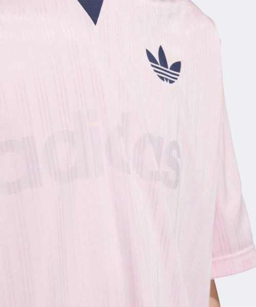 adidas(アディダス)の「襟付きゴーリートップ / アディダスオリジナルス adidas Originals(Tシャツ/カットソー・メンズ・ピンク・X-SMALL/X-LARGE/SMALL/MEDIUM/LARGE/3XL/XX-SMALL/XX-LARGE)」の4枚目の写真