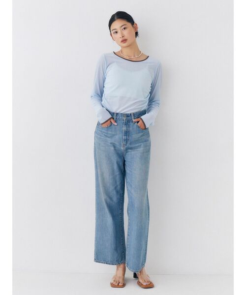 Ungrid(アングリッド)の「バックオープンベロアロングスリーブTee(Tシャツ/カットソー・レディース・ブラウン/ブルー/アイボリー・FREE)」の13枚目の写真