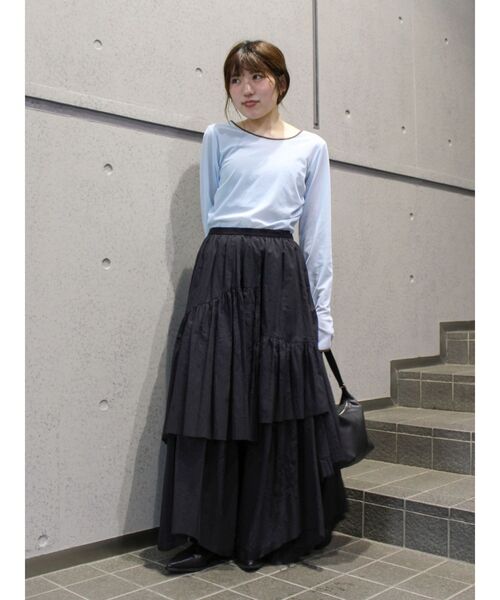 Ungrid(アングリッド)の「バックオープンベロアロングスリーブTee(Tシャツ/カットソー・レディース・ブラウン/ブルー/アイボリー・FREE)」の16枚目の写真