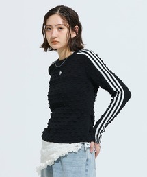 アディダス オリジナルス スリム ソリッド スパイク ニット スウェットシャツ / トレーナー / アディダスオリジナルス adidas Originals