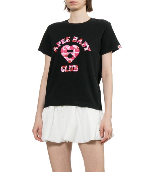 APEE BY A BATHING APE(エイピーバイアベイシングエイプ)の「CAMO APEE BABY PRINTED TEE #1(Tシャツ/カットソー・レディース・ホワイト×パープル/ブラック×ピンク/ホワイト×ピンク/ブラック×パープル・SMALL/X-SMALL)」の12枚目の写真