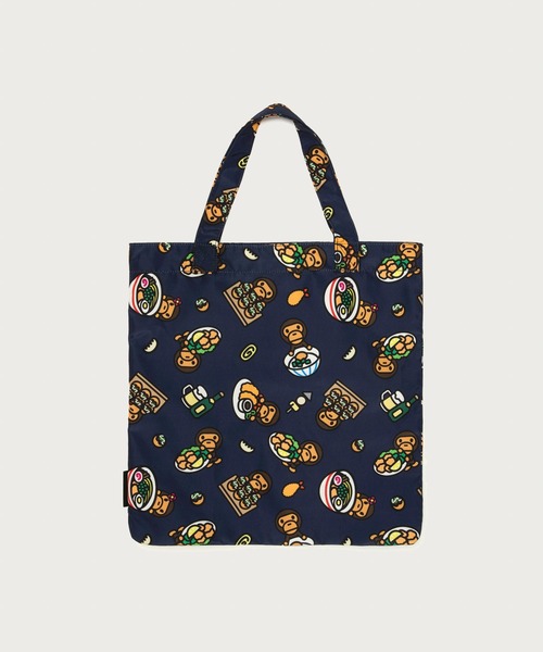 A BATHING APE（アベイシングエイプ）の「BABY MILO PLUSH DOLL TAKOYAKI TOTE BAG（トートバッグ・メンズ・ネイビー・FREE）」の2枚目の写真