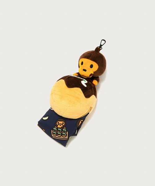 A BATHING APE（アベイシングエイプ）の「BABY MILO PLUSH DOLL TAKOYAKI TOTE BAG（トートバッグ・メンズ・ネイビー・FREE）」の3枚目の写真