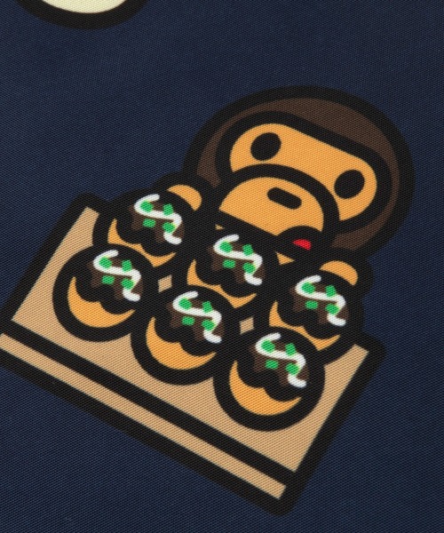 A BATHING APE（アベイシングエイプ）の「BABY MILO PLUSH DOLL TAKOYAKI TOTE BAG（トートバッグ・メンズ・ネイビー・FREE）」の4枚目の写真