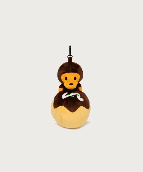 A BATHING APE（アベイシングエイプ）の「BABY MILO PLUSH DOLL TAKOYAKI TOTE BAG（トートバッグ・メンズ・ネイビー・FREE）」の5枚目の写真