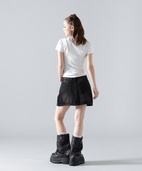 L.H.P(エルエイチピー)の「MAVYTH/メヴィス/LETTERRING RIBBON TEE(Tシャツ/カットソー・レディース・ホワイト/ブラック・M/S)」の14枚目の写真