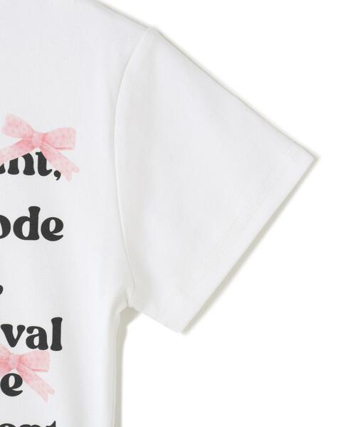 L.H.P(エルエイチピー)の「MAVYTH/メヴィス/LETTERRING RIBBON TEE(Tシャツ/カットソー・レディース・ホワイト/ブラック・M/S)」の18枚目の写真