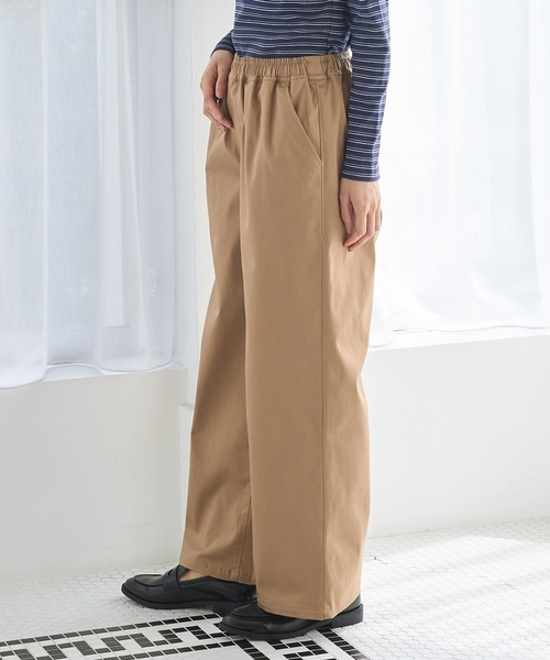Honeys（ハニーズ）の「イージーストレート（股下６６ｃｍ）（その他パンツ・レディース・ネイビー/ブラウン系その他2/ブラック・LL/M/S/3L/L）」の22枚目の写真