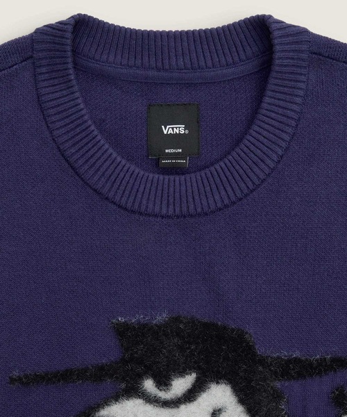 VANS(バンズ)の「CLASSIFIED セーター / Classified Crew Sweater Deep T VN000P93EMT1(ニット/セーター・メンズ・ダークパープル・MEDIUM/LARGE)」の3枚目の写真