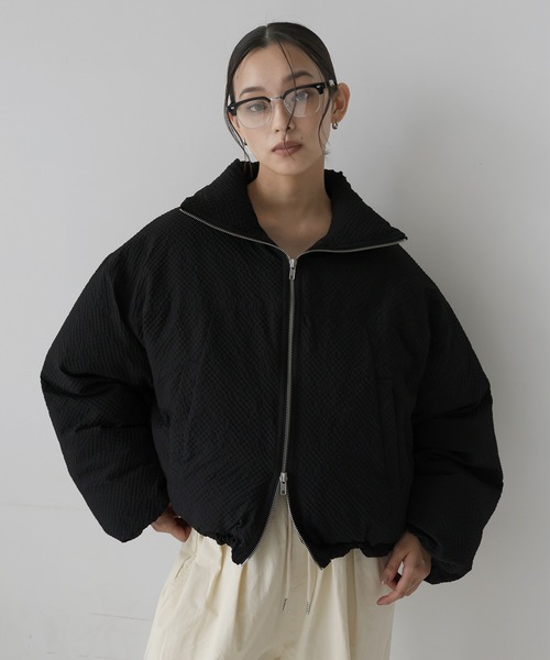  hellam（へラム）の「パディングショートダウンジャケット（ダウンジャケット/コート・レディース・ベージュ/ブラック/アイボリー/ブラウン・FREE）」の15枚目の写真