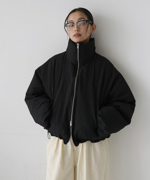 hellam（へラム）の「パディングショートダウンジャケット（ダウンジャケット/コート・レディース・ベージュ/ブラック/アイボリー/ブラウン・FREE）」の18枚目の写真