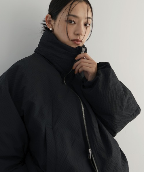 hellam（へラム）の「パディングショートダウンジャケット（ダウンジャケット/コート・レディース・ベージュ/ブラック/アイボリー/ブラウン・FREE）」の20枚目の写真